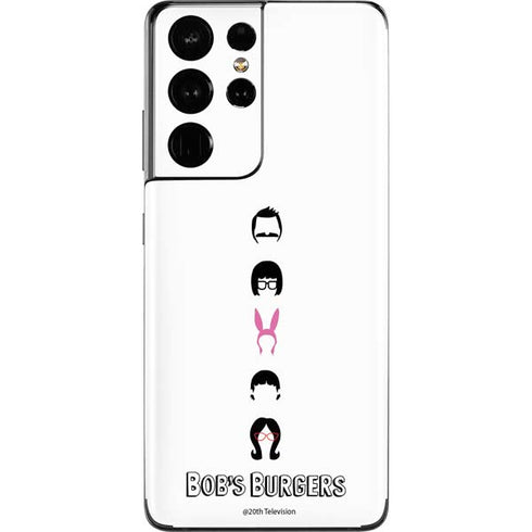 Bobs Burgers Silhouette Galaxy S21 Ultra 5G Skin